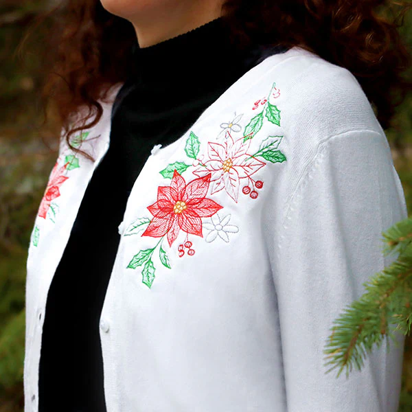 Cascading Poinsettias Christmas Feature - Image 10