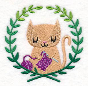 Cat Crocheting Laurel - Image 5