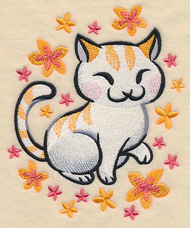 Cat in Asian Watercolor - Image 2