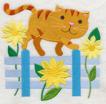 Cat in Sunflowers - Image 3