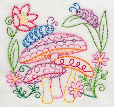 Caterpillars Enjoying Spring (Vintage) - Image 4