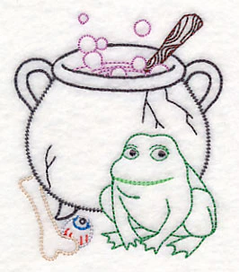 Cauldron with Frog (Vintage) - Image 4