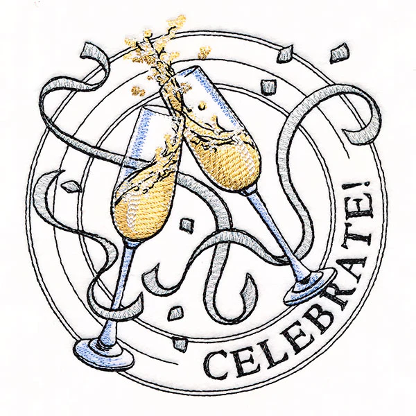 Celebrate Champagne Stamp - Image 5
