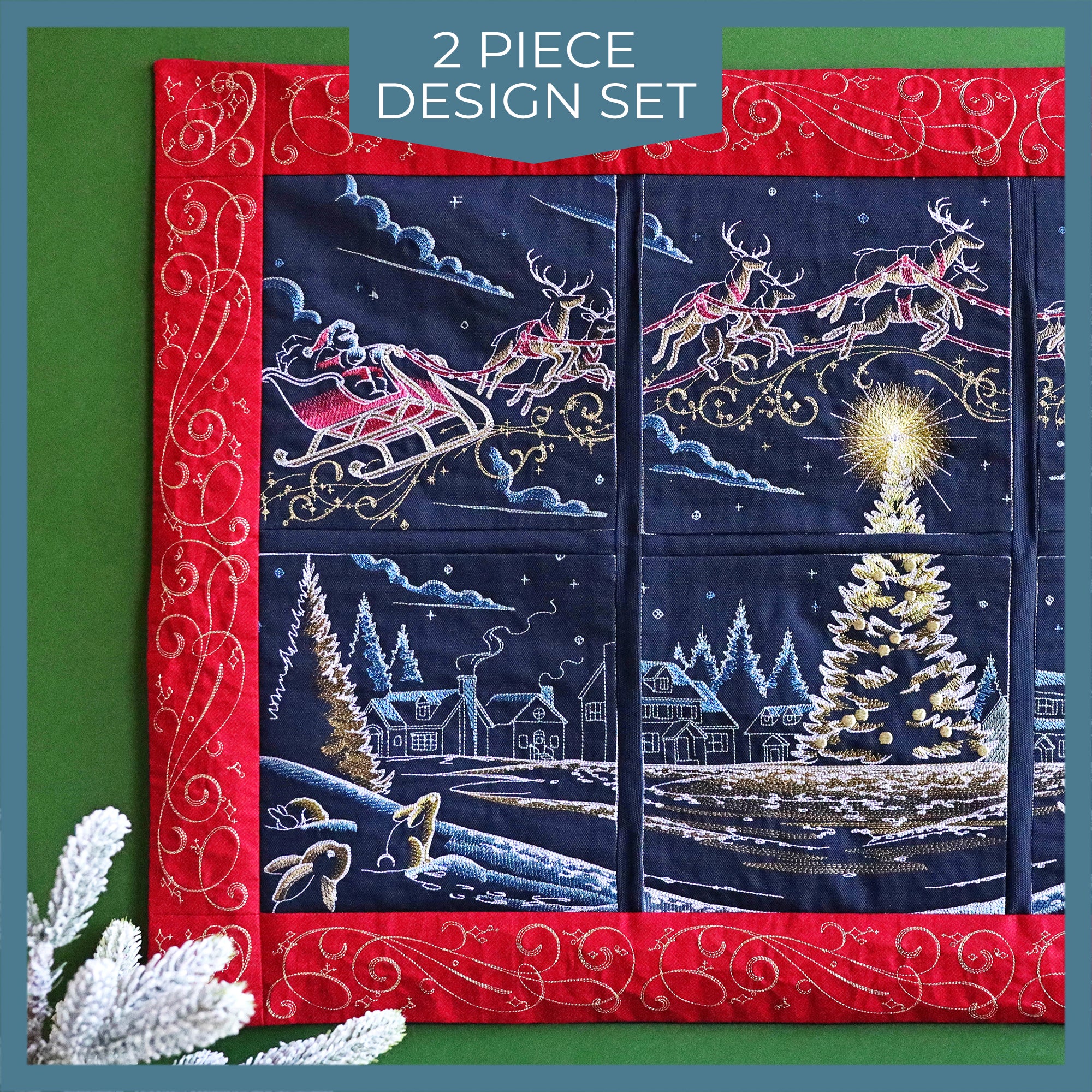 Celestial Christmas Swirls Frame - Image 7