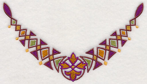 Celtic Diamonds Neckline (V-Neck) - Image 2