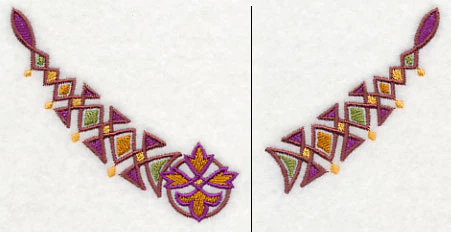 Celtic Diamonds Neckline (V-Neck) (Split) - Image 3