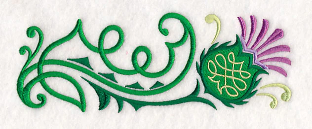 Celtic Knot Thistle Border - Image 3