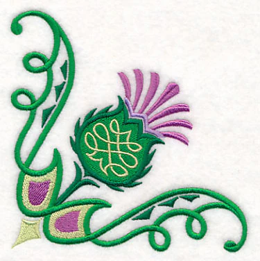 Celtic Knot Thistle Corner - Image 2