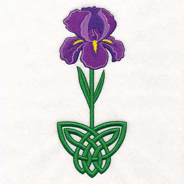 Celtic Knotwork Florals - Iris - Image 12