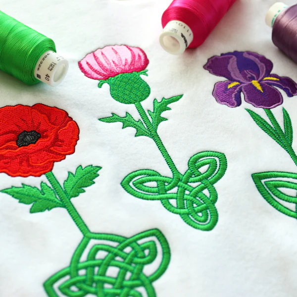 Celtic Knotwork Florals - Poppy - Image 18