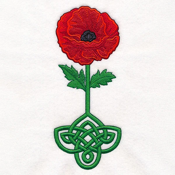 Celtic Knotwork Florals - Poppy - Image 20