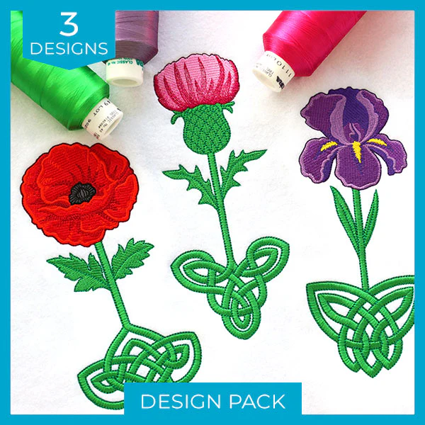 Celtic Knotwork Flowers Design Pack - Image 7