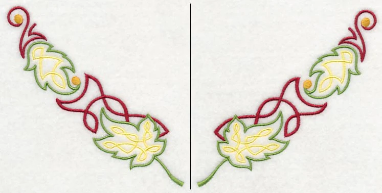 Celtic Maple Neckline (V-Neck) (Split)
