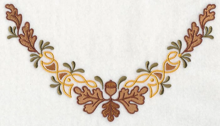 Celtic Oak Neckline (V-Neck)