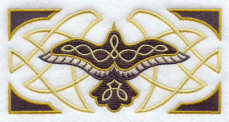 Celtic Raven Framed Rectangle - Image 2