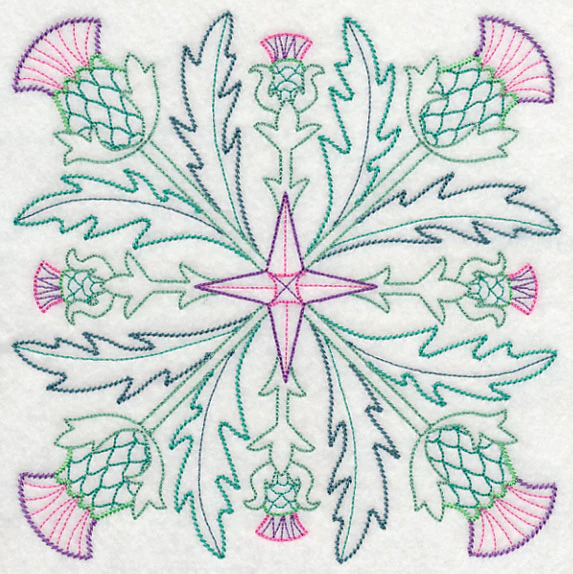 Celtic Thistle Square (Vintage)