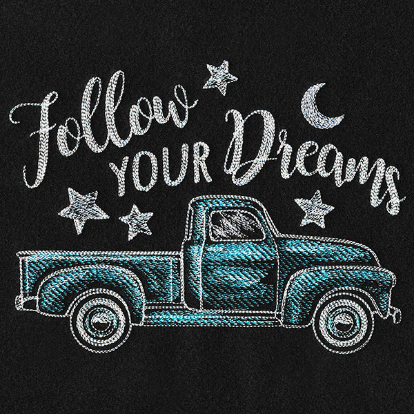 Chalkboard Dreams Retro Truck - Image 3