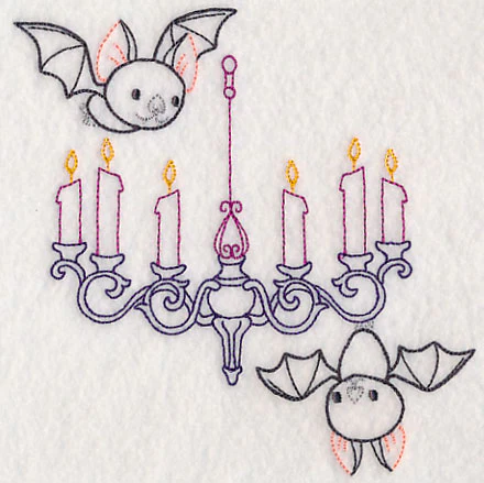 Chandelier and Bats (Vintage) - Image 3