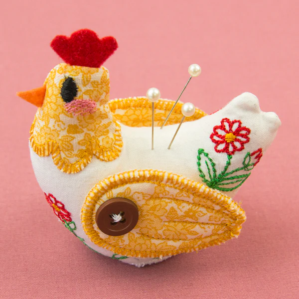 Charming Chicken Pincushion (In-the-Hoop) - Image 3