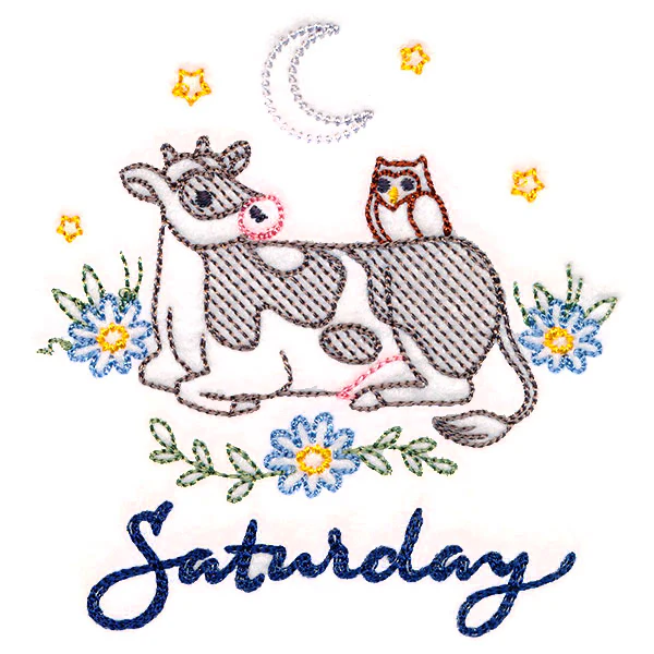 Charming Cow on Saturday (Vintage) - Image 2