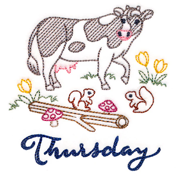 Charming Cow on Thursday (Vintage) - Image 2