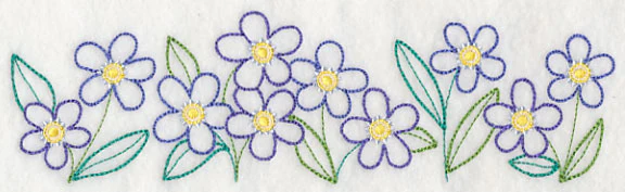 Charming Forget-Me-Not Border (Vintage) - Image 3