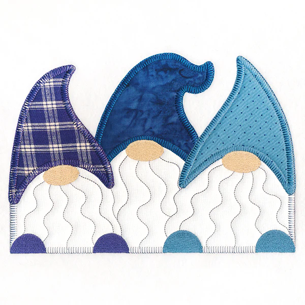 Charming Gnomes Trio (Heirloom Applique) - Image 10