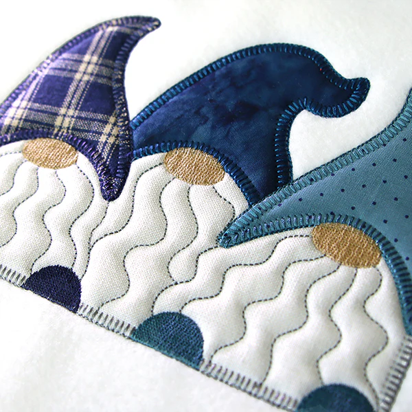 Charming Gnomes Trio (Heirloom Applique) - Image 11