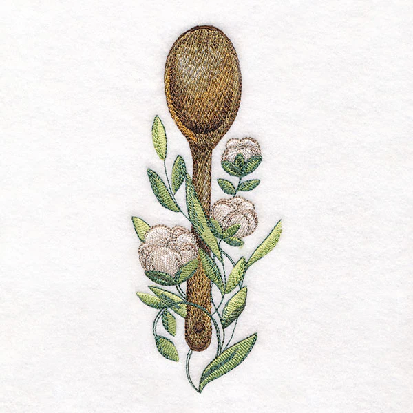 Charming Wooden Spoon & Cotton Feature - Image 7