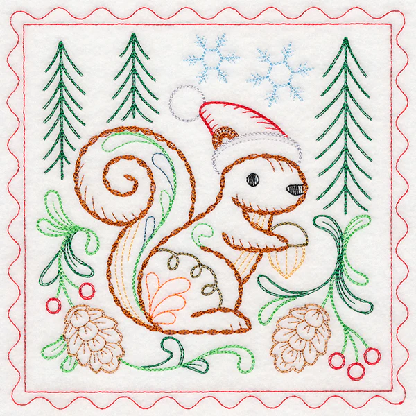 Charming Woodland Christmas - Squirrel (Vintage) - Image 2