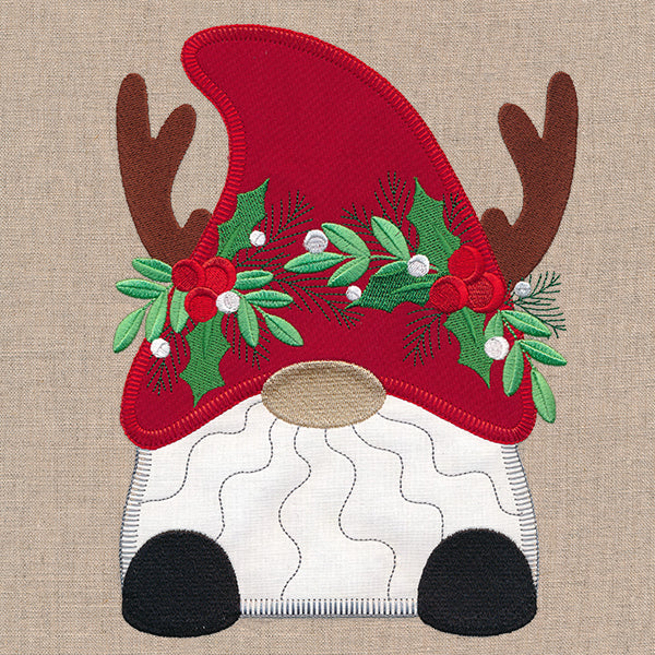 Cheerful Christmas Gnome (Heirloom Applique) - Image 4