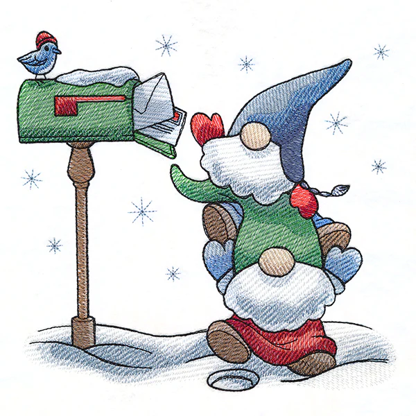 Cheerful Gnomes Mailbox - Image 2