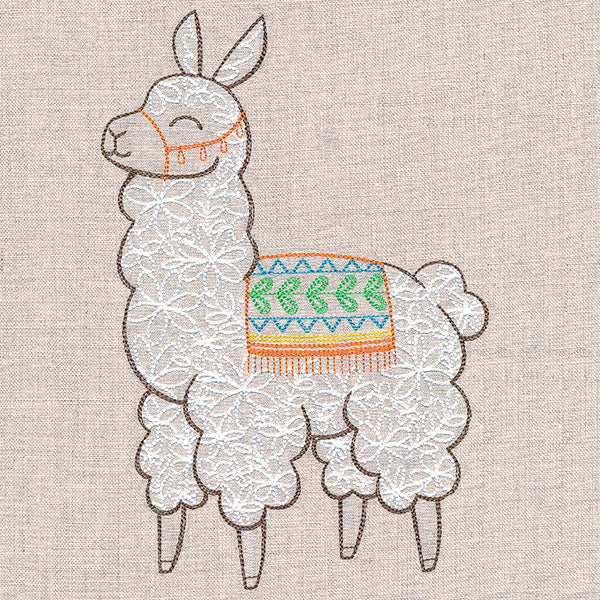 Cheerful Llama in Bloom - Image 6