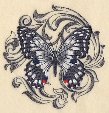 Chequered Swallowtail with Baroque Background - Image 4