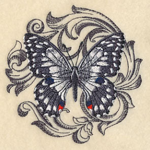 Chequered Swallowtail with Baroque Background - Image 5