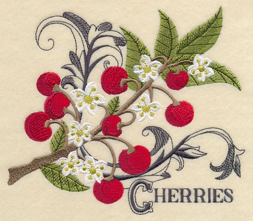 Cherries and Baroque Flourish - Image 2
