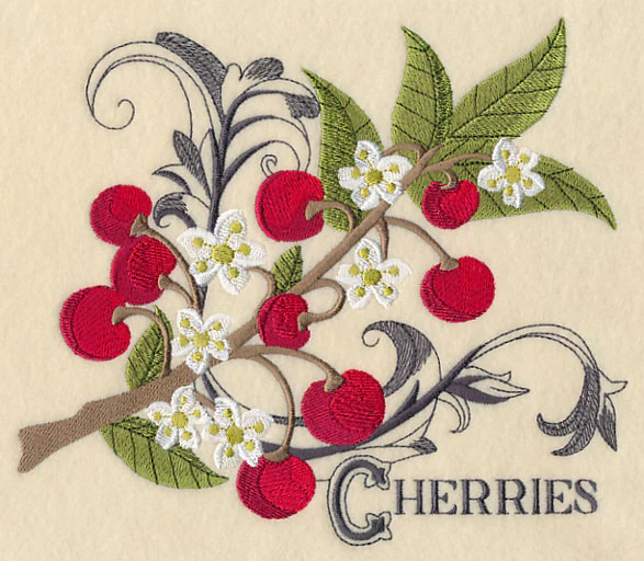Cherries and Baroque Flourish - Image 4
