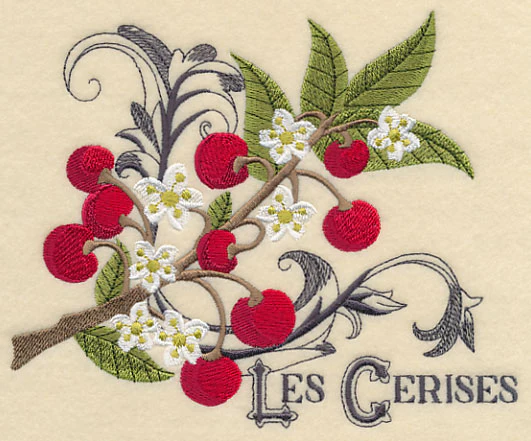Cherries and Baroque Flourish (French) - Image 2