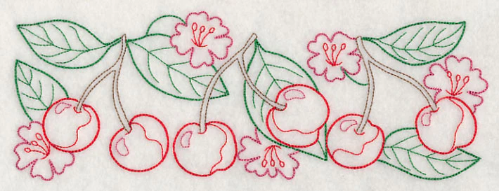 Cherry Jubilee Border (Vintage) - Image 2