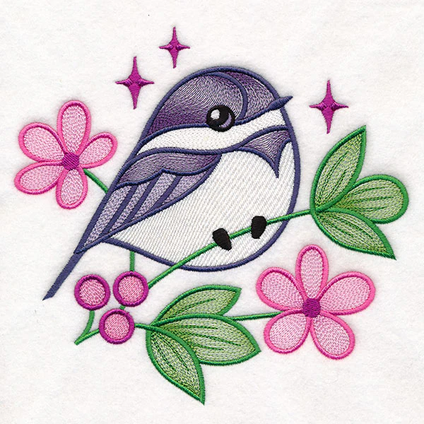 Chickadee and Blooms Pillow Pair - Image 50