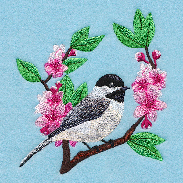 Chickadee and Cherry Blossoms - Image 3