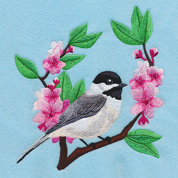 Chickadee and Cherry Blossoms - Image 4