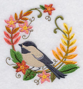 Chickadee in Autumn Wreath - Image 5