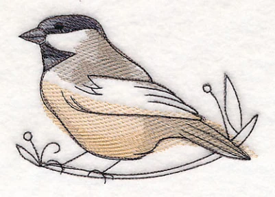 Chickadee in Watercolor - Image 2