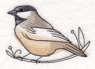 Chickadee in Watercolor - Image 4