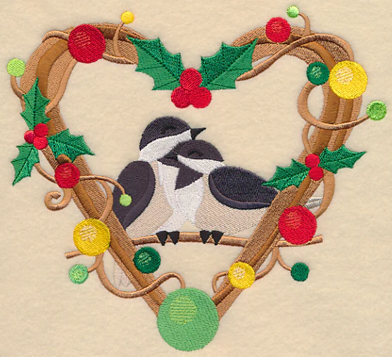 Chickadees Christmas Love Nest - Image 5