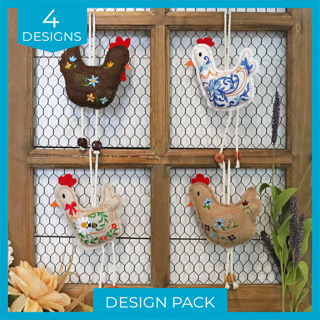 Chicken Stuffie Design Pack (In-the-Hoop) - Image 2