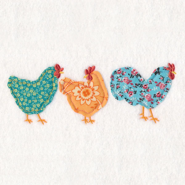 Chicken Trio (Crafty Cut Applique) - Image 3