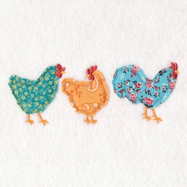 Chicken Trio (Crafty Cut Applique) - Image 4