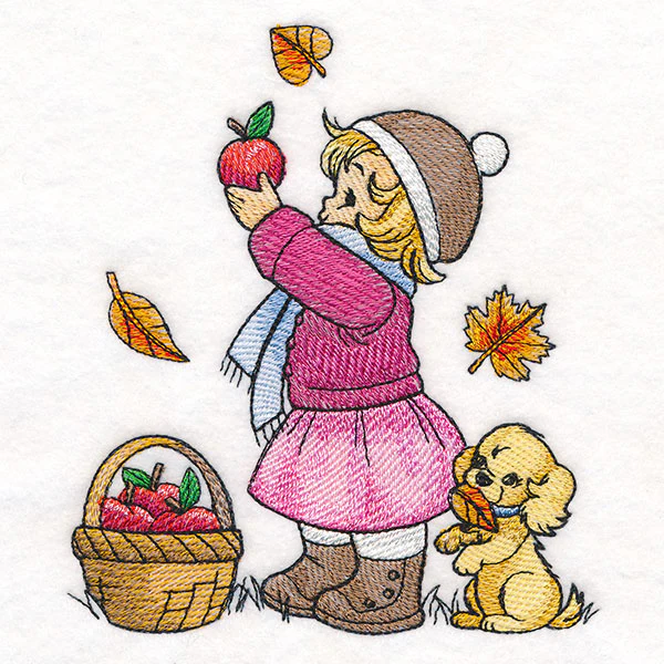 Childhood Charm - Picking Apples - Image 2